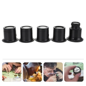 Set 5 Pezzi Riparazione Lenti Occhi Orologi Lenti di Ingrandimento Clip Lente di Ingrandimento Lavoro Tool Kit - Foto 1 di 12