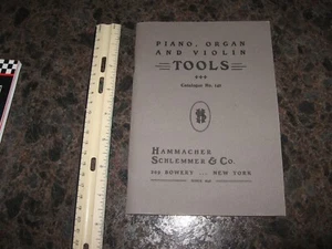STRUMENTI PIANOFORTE, ORGANO E VIOLINO Catalogo n.142 HAMMACHER, SCHLEMMER Ristampa - Foto 1 di 6