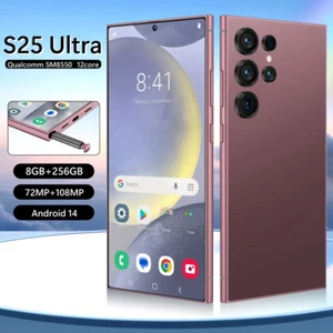 Nuovo smartphone S25 Ultra 5G 7.3 sbloccato Android 14 telefoni cellulari doppia SIM - Foto 1 di 33