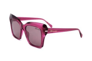 Blumarine SBM832S 01BV CICLAMINO TRASPARENTE LUCIDO 54/18/140 Women's Sunglasses - Picture 1 of 3