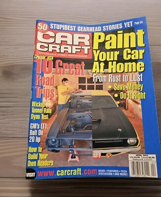 Car Craft Magazine April 2003  Paint Your Car At Home building Headers  Foto 1 de 4