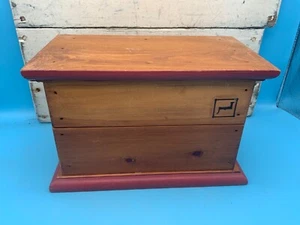 Jane Carroll Solid Wood Hinged Storage Box - Picture 1 of 10
