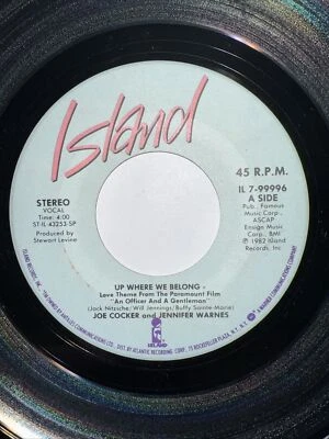 JOE COCKER & JENNIFER WARNES 45 Up Where We Belong / Sweet Lil' Woman - Image 1 of 2