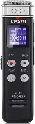 Grabadora de voz digital EVISTR 16 GB grabadora activada por voz con reproducción NUEVO Foto 1 de 4