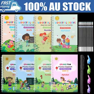 Groovd Magic Copybook Grooved Children's Handwriting Book Practice Set Gift AU - Picture 1 of 15