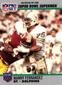 1990 Pro Set Super Bowl XXV Anniversario Argento - Manny Fernandez #83 - Foto 1 di 2