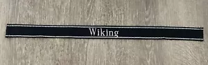 German World War II Waffen Elite WIKING Enlisted Mans Cuff Title - Picture 1 of 5