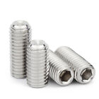 A2 Stainless Cup Point Grub Screws Allen Hex Socket Set Screw, Assorted M1.6-M16