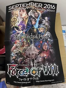 Force of Will TCG Poster The End of Fates Battle for Attoractia 20x28 - Picture 1 of 1