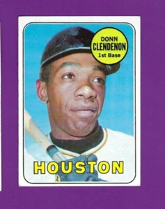 Carta baseball 1969 Topps #208 Donn Clendedon Houston Astros EX + varietà ClendenoM - Foto 1 di 2