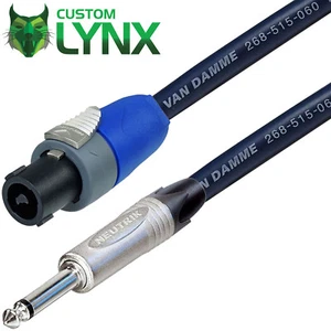 Van Damme Blue Series Speakon to Jack Cable. Neutrik Loud Speaker Lead 1.5mm sq - Picture 1 of 4