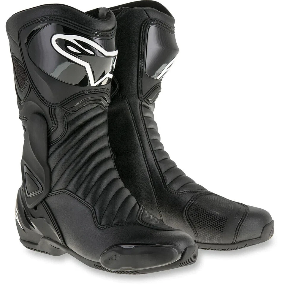 NUEVAS Botas de Motocicleta Alpinestars SMX-6 V2 Para Hombre Calle EE. UU. 13.5 UE 49 Negras Negras Foto 1 de 1