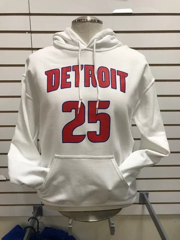 NEW Derrick Rose Detroit Pistons Hoodie Sweatshirt 3X White Retail $70 Cover