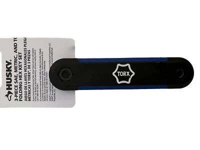 Torx Mini Folding Hex Key 8 PC Set Wrench Pocket Tool Rust Corrosion Resistant - Image 1 of 4