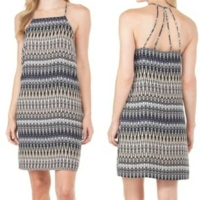Kensie Women's Printed Strappy Back Dress Tusk Combo Print Size L NWT - Image 1 of 4