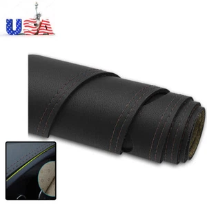 Black Brown Line Leather Car Sun Shading Pad For Jeep Grand Cherokee 2011-2017  - Picture 1 of 13