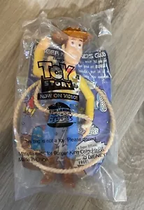 Vintage 1995 Burger King Kids Club Disney's Toy Story Woody Doll with Lasso - Picture 1 of 5