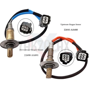2 Pcs Up+Down Oxygen Sensor for 2005-2012 Subaru Impreza 2007-2015 Subaru Legacy - Picture 1 of 8