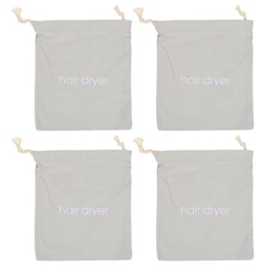 4 Pcs Tasche Mit Kordelzug Aus Segeltuch Haartrockner Tragetasche Reisen - Bild 1 von 12