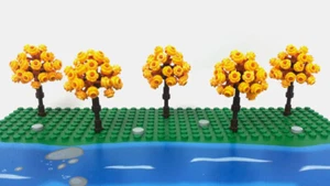 Lego® 5 Bäume Herbstlich MOC für Stadt Eisenbahn City Wald Park Garten usw...Neu - Bild 1 von 1