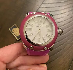 Glam Rock Hot Pink Uhr neu mit Etikett atemberaubend - Bild 1 von 5