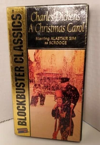 A Christmas Carol VHS 1951 Alastair Sim Charles Dickens Blockbuster - Picture 1 of 8