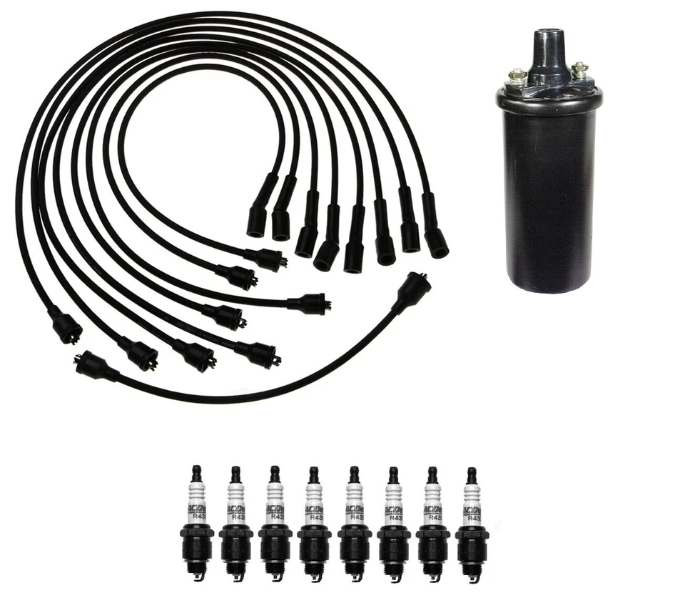 Fios de ignição 1 bobina 8 velas de ignição 0,035" kit ACDelco para Buick LeSabre Special - Imagem 1 de 1