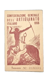 Karte Konföderation General des italienischen Handwerks 1955 - Bild 1 von 2