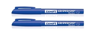 2 x FINE TIP Permanent Marker Pens BLUE CD / DVD Pens Colour Color - Picture 1 of 4