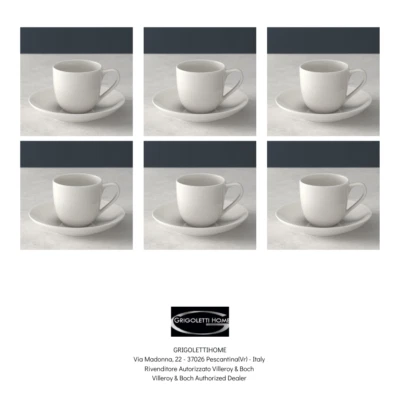 Villeroy & Boch - Para mí - 6 tazas de café espresso con platillo - MINORISTA Foto 1 de 3