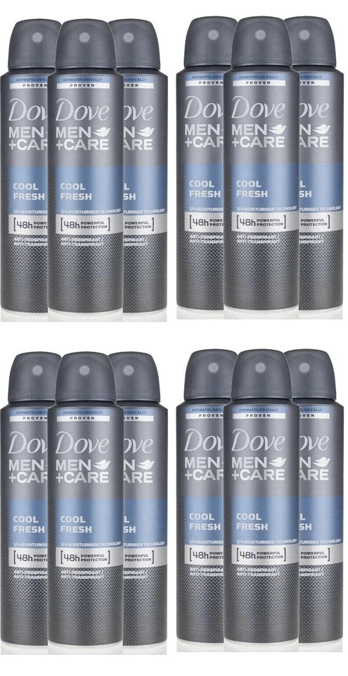 Dove Cool Fresh Men's Deodorant Spray - 150ml (6 Pack)