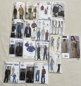 Sewing Pattern Lot (Vogue, Butterick, Mccalls, Kwik Sew - Uncut) - Picture 1 of 24
