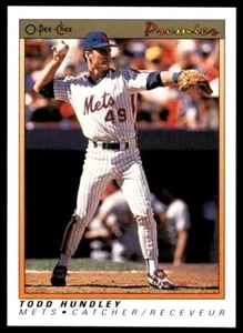 1991 O-Pee-Chee Premier Todd Hundley New York Mets #66 - Picture 1 of 2