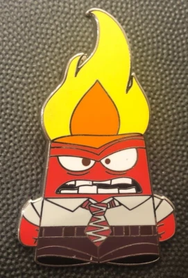 Pin Disney 132409 Inside Out Pixar Ira emoción cabeza pelo rojo emoji loco Foto 1 de 4