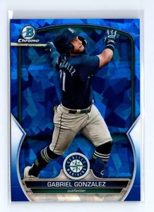 2023 Bowman Chrome Sapphire Gabriel Gonzalez #BCP-213 Prospects Mariners - Picture 1 of 2