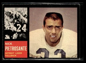 1962 Topps #52 Nick Pietrosante - VG/EX Set Break! - Picture 1 of 2