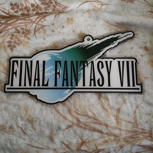 Final Fantasy 7 Wall Sign ( Used ) Perfect Condition - Picture 1 of 3