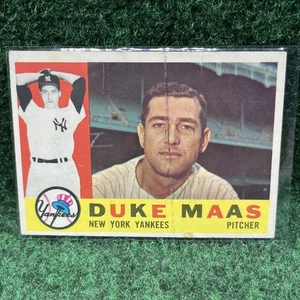 1960 Topps Baseball Karten Set Break Duke Maas #421 - New York Yankees POOR* LOOK! - Bild 1 von 4