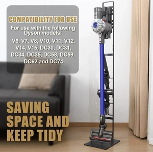 Dyson Sturdy Vacuum & Attachment Stand Holder Organizer Space Saver V8 V15 DC58+ - Picture 1 of 16