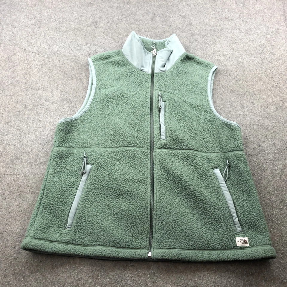 Chaleco polar North Face para mujer XL Sherpa cremallera completa exterior senderismo capa chaqueta Foto 1 de 4