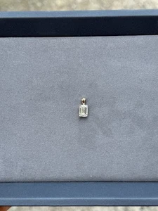 2.66 Ct Emerald Lab Grown Bezel Diamond Pendant Necklace 14K Yellow Gold G VS1 - Picture 1 of 6