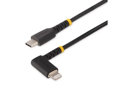 StarTech.com 3ft (1m) Durable USB-C to Lightning Cable - Right-Angled Heavy Duty - Image 1 of 4