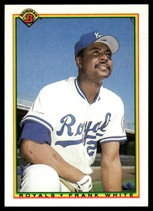 1990 Bowman #371 Frank White - Picture 1 of 2