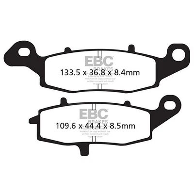 PASTIGLIE FRENO PER SUZUKI SV 650 ANTERIORE DX EBC FA231V SEMISINTERIZZATA MOTO - Immagine 1 di 4