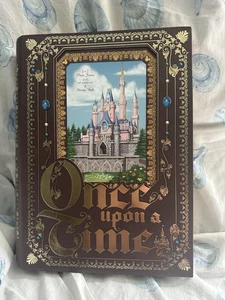 Disney Castillo de Cenicienta Érase una vez marco de fotos y libro de almacenamiento nuevo - Imagen 1 de 8