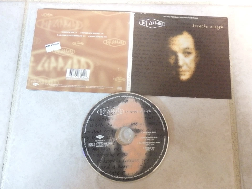 Def Leppard Breath A Sigh Cardboard Digi Pack CD Single Foto 1 de 1