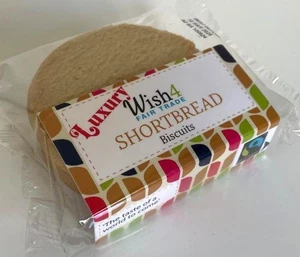 Wish4 Fairtrade individual Shortbread Biscuits 70g x24 - Picture 1 of 3