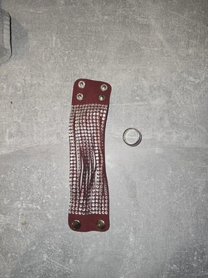 💎 Stylisches Armband & Ring Set – Rotbraun mit Strass - Bild 1 von 2