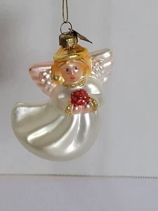 Vintage Thomas Pacconi Glas Weihnachtsschmuck Engel 3" - Bild 1 von 6