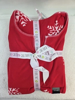 Novo com etiquetas Hue pijama feminino macio PJ conjunto lounge para dormir vermelho flocos de neve quentes tamanho XL - Imagem 1 de 4